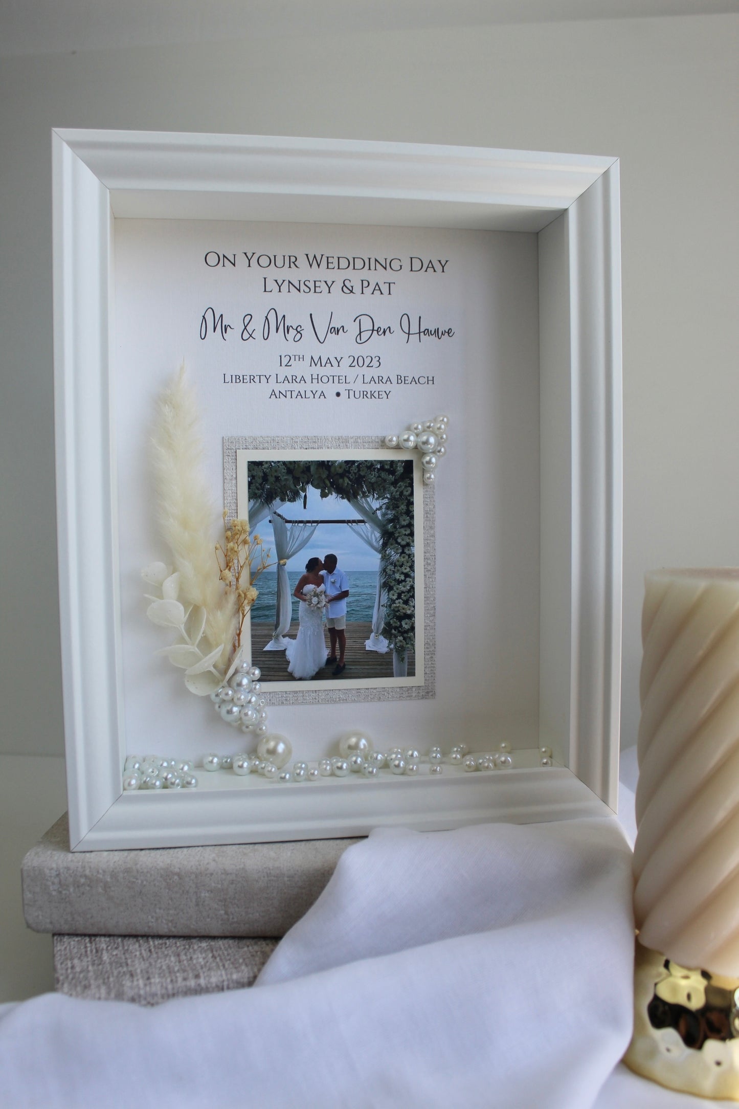 'Pampas Pearl' Photo Frame