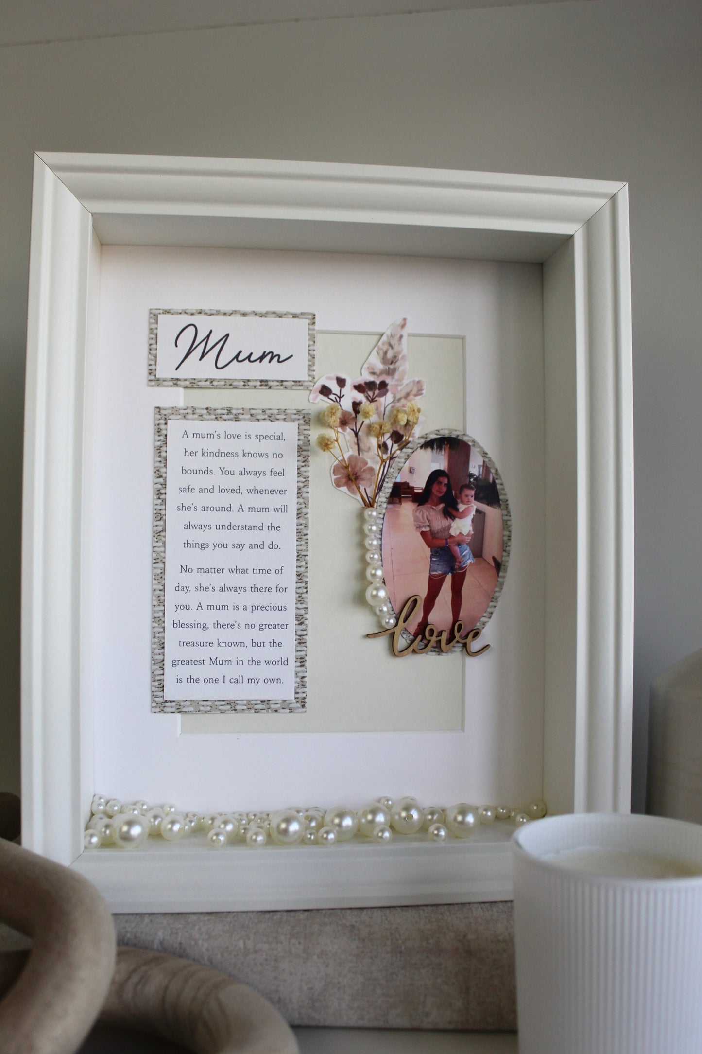 'Floral Love' Photo Frame