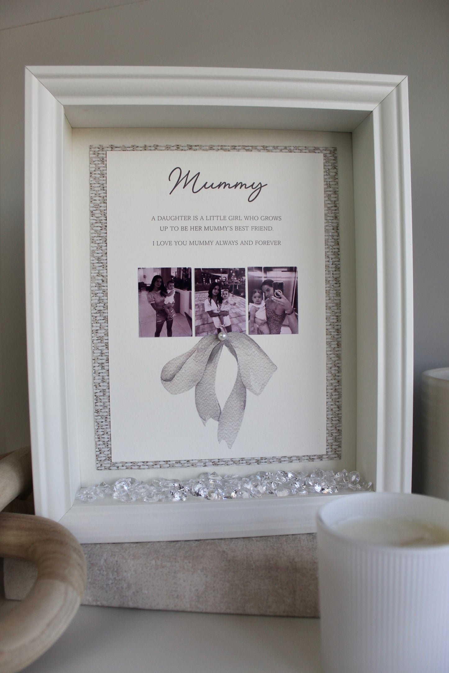 'Draped Bow' Photo Frame