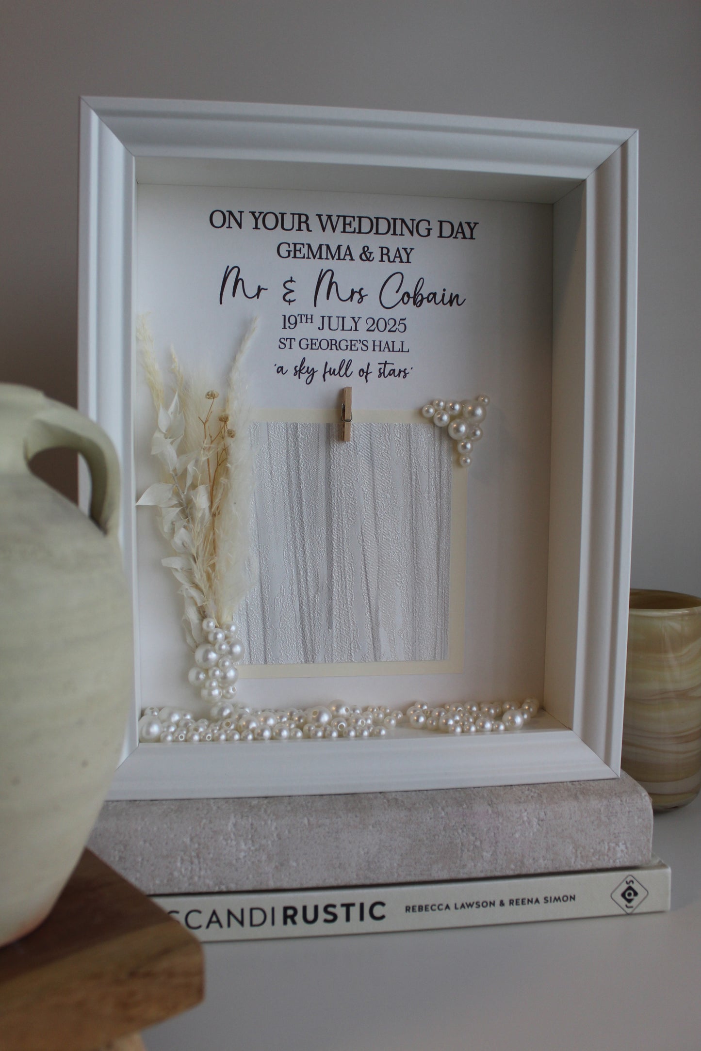 'Pampas Pearl' Photo Frame