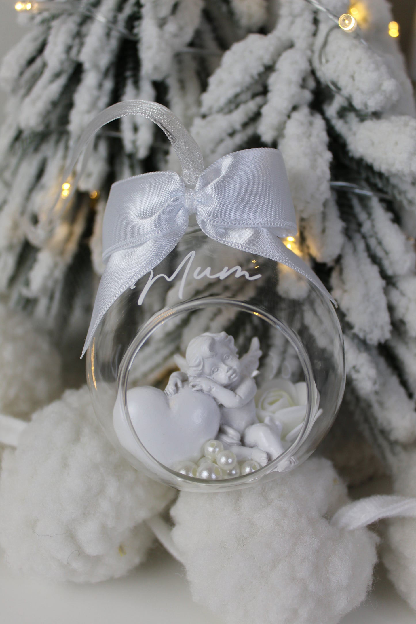 Glass Christmas Baubles (Angel option)