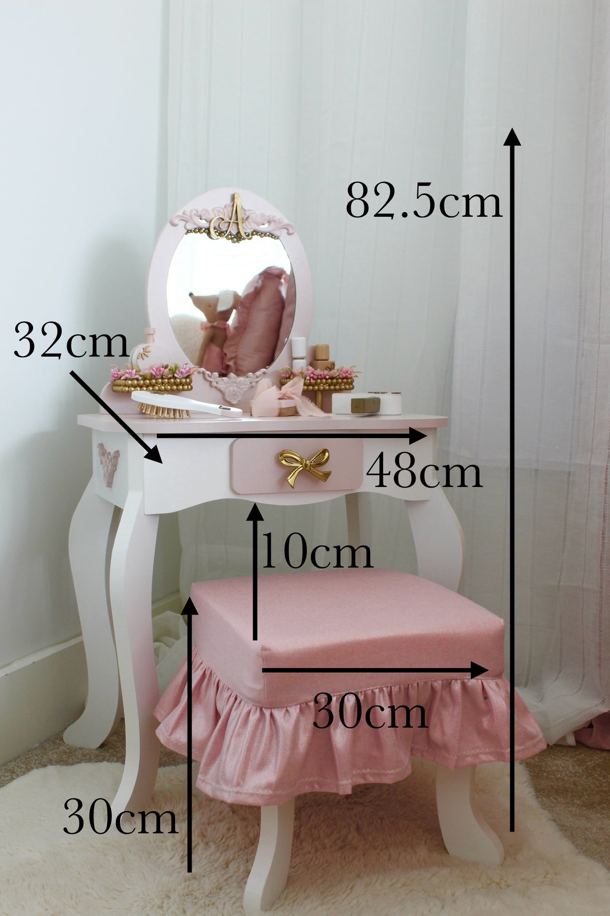Personalised Dressing Table & Chair