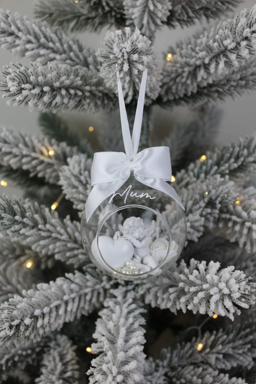 Glass Christmas Baubles (Angel option)