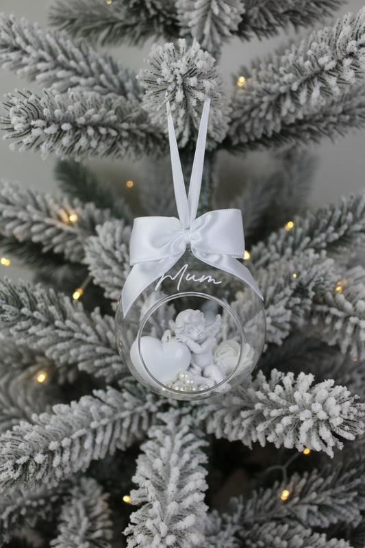 Glass Christmas Baubles (Angel option)