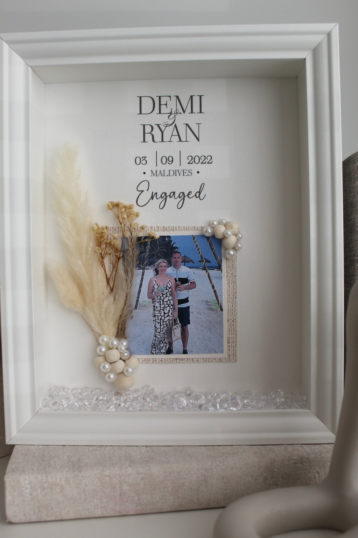 'Pampas Pearl' Photo Frame