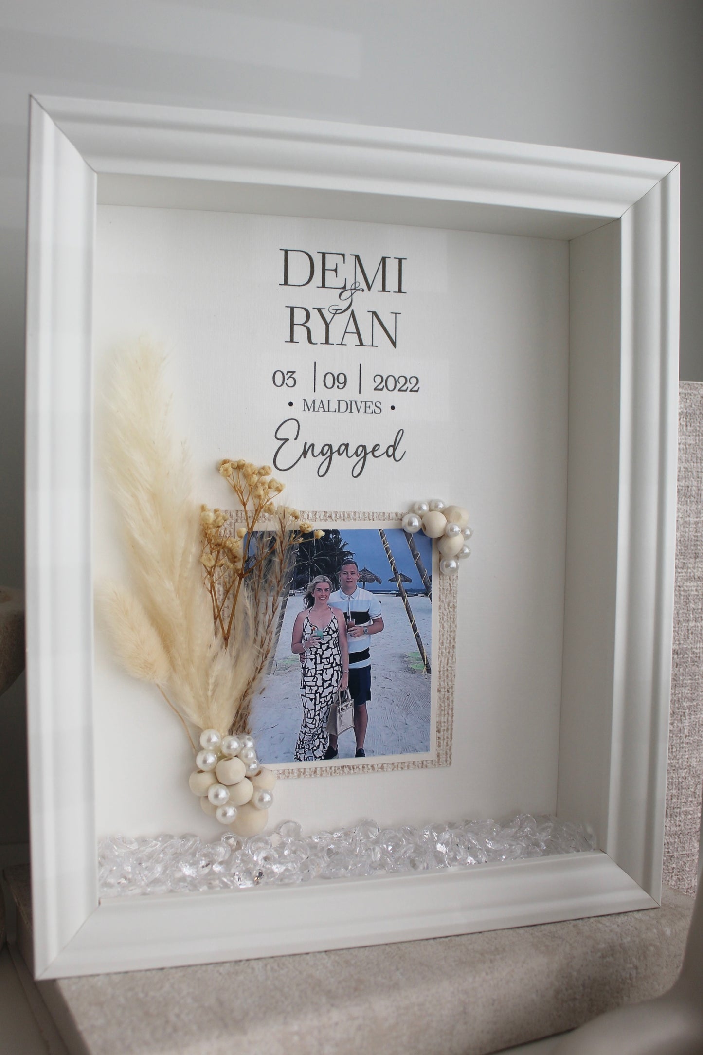 'Pampas Pearl' Photo Frame