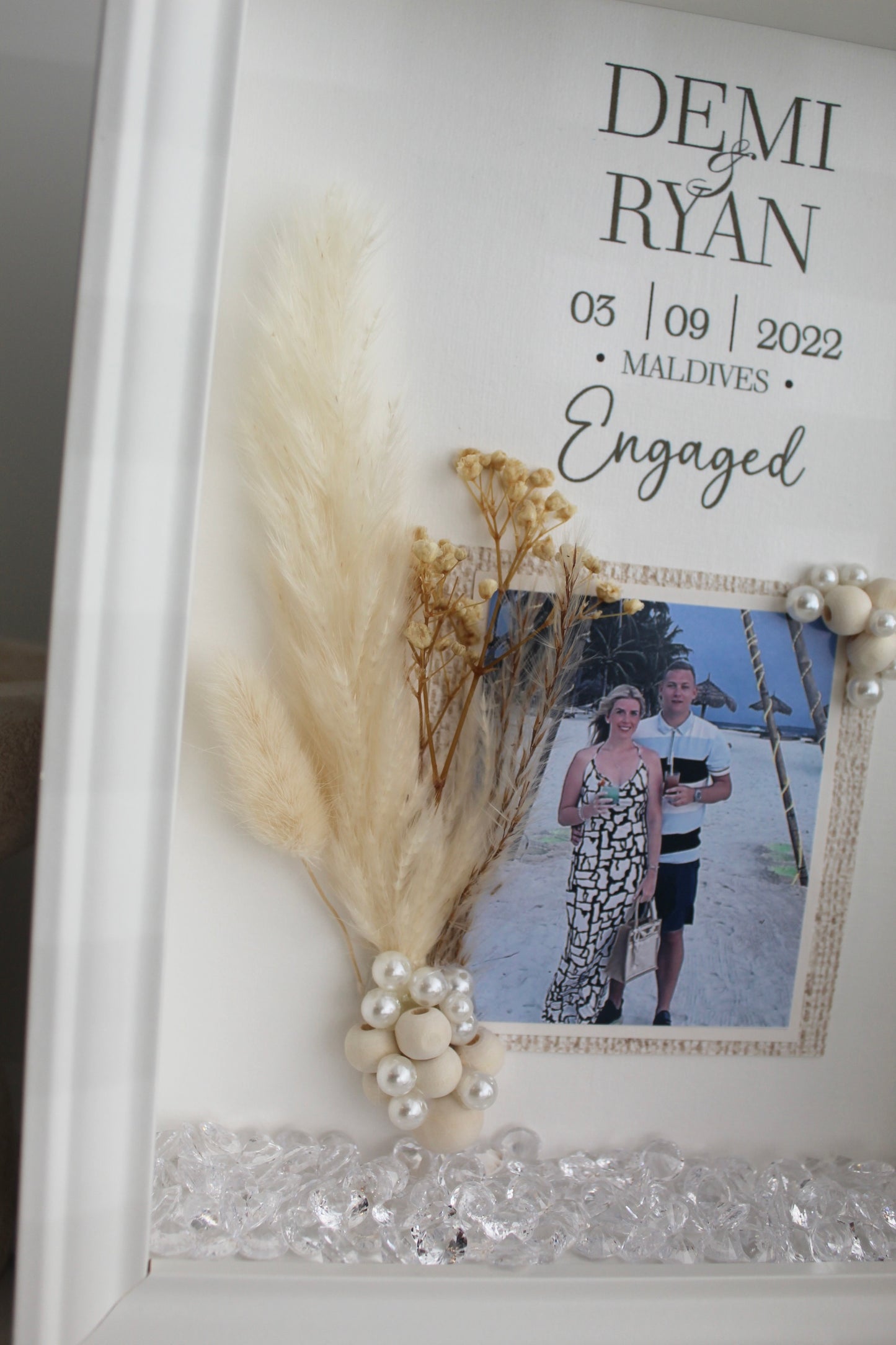 'Pampas Pearl' Photo Frame